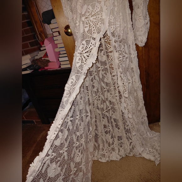 Jen's Pirate Booty Reflection Lapis Lace Maxi Dress Cream/Natural - Picture 7 of 16